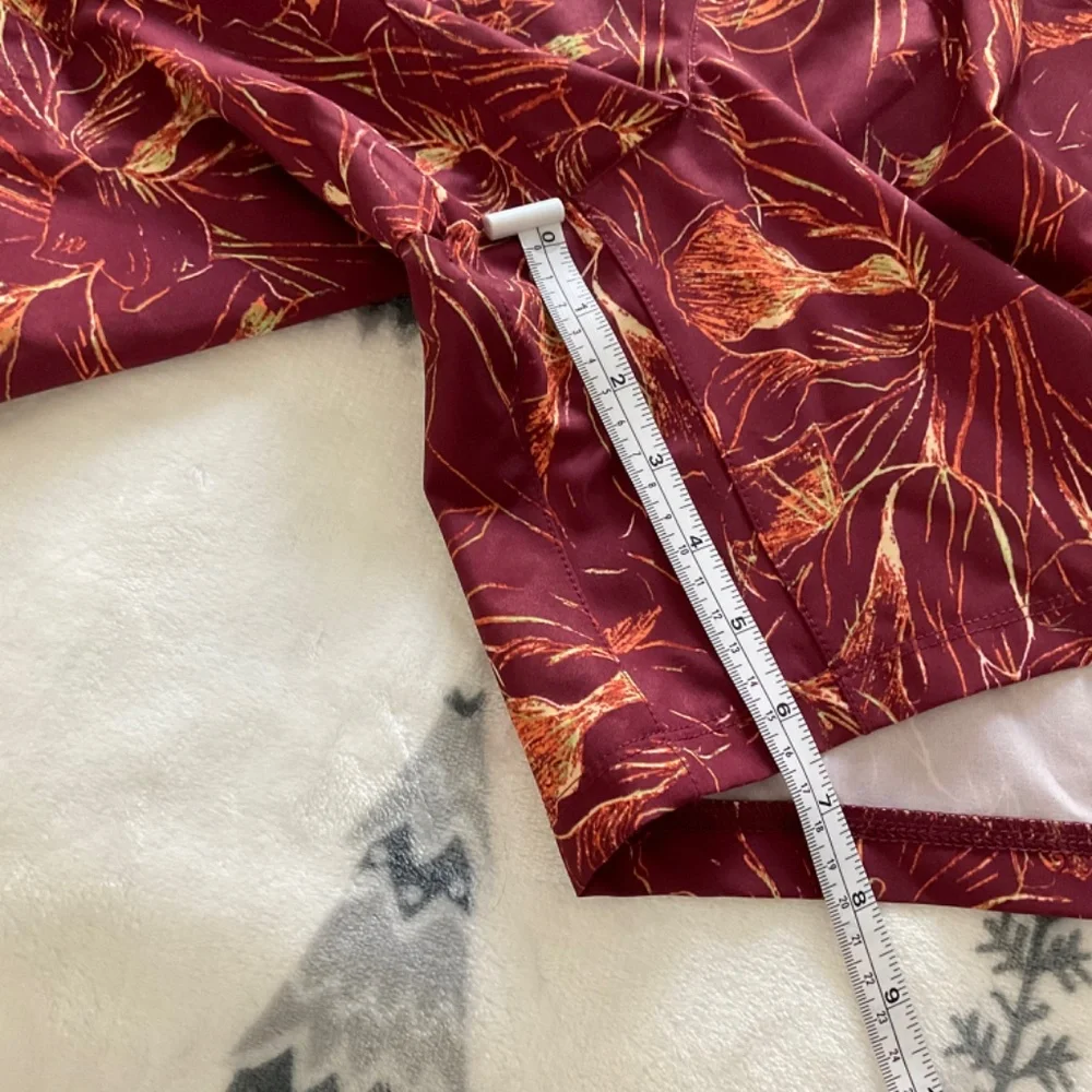 All in Motion Maroon Printed Board Shorts - Men’s Size‎ XL